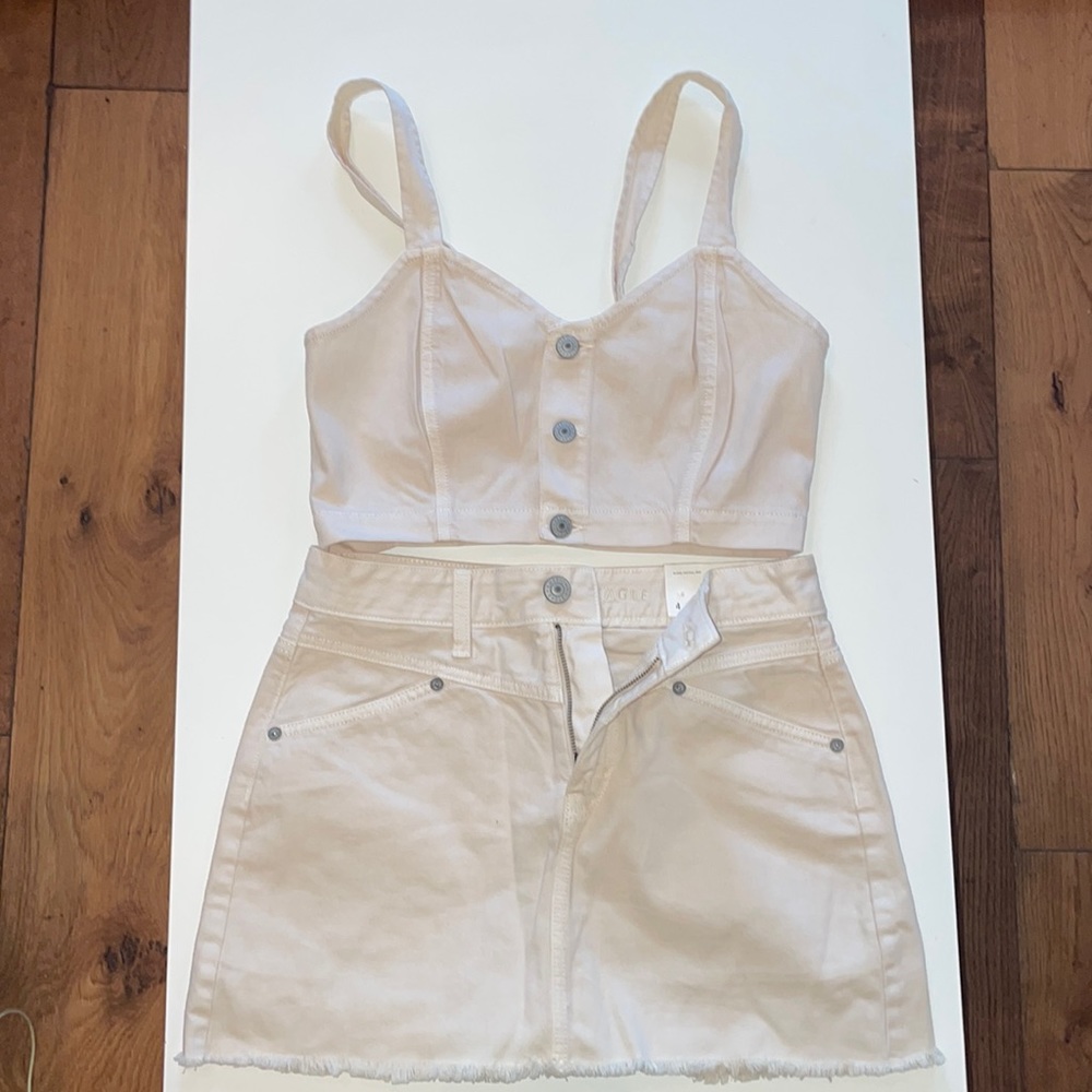 2 piece American eagle skirt set